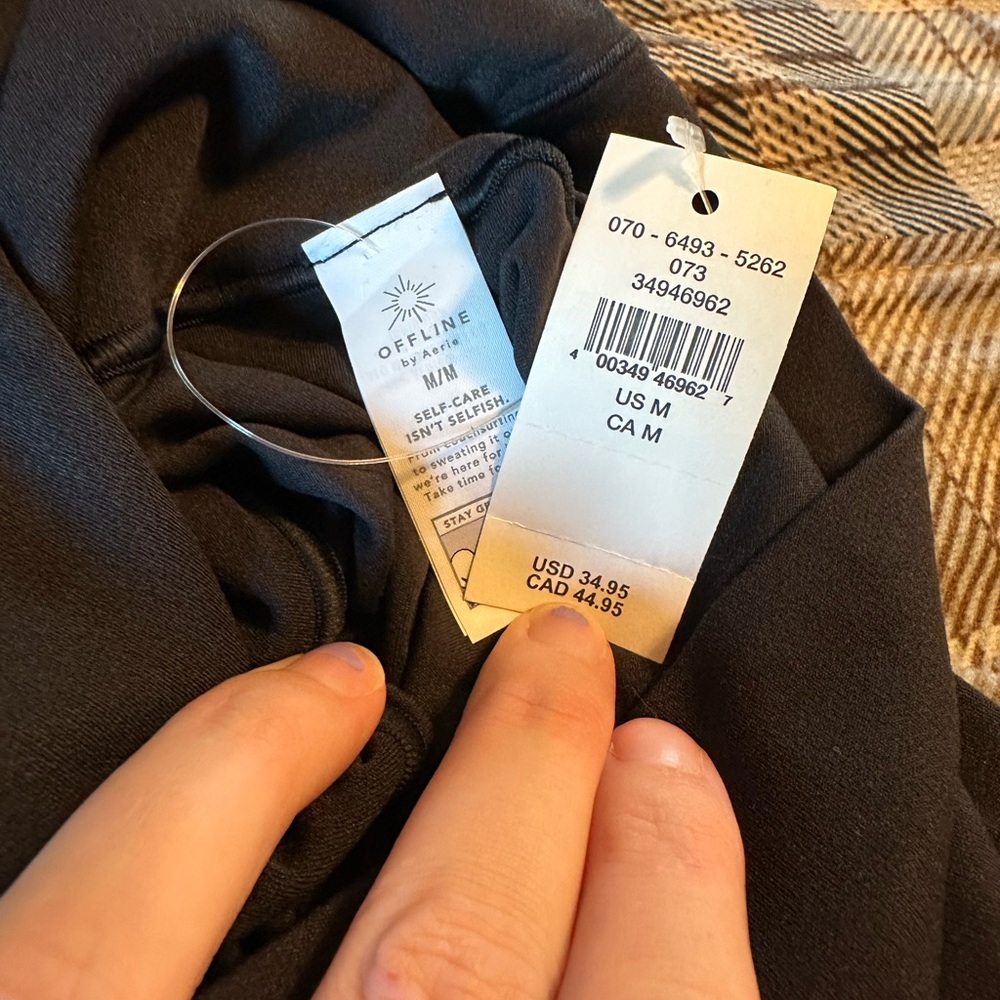 Aerie Black Bike Shorts